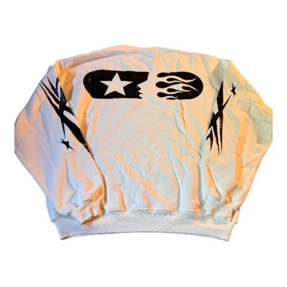 White Hellstar Logo Crewneck - Picture 1 of 5